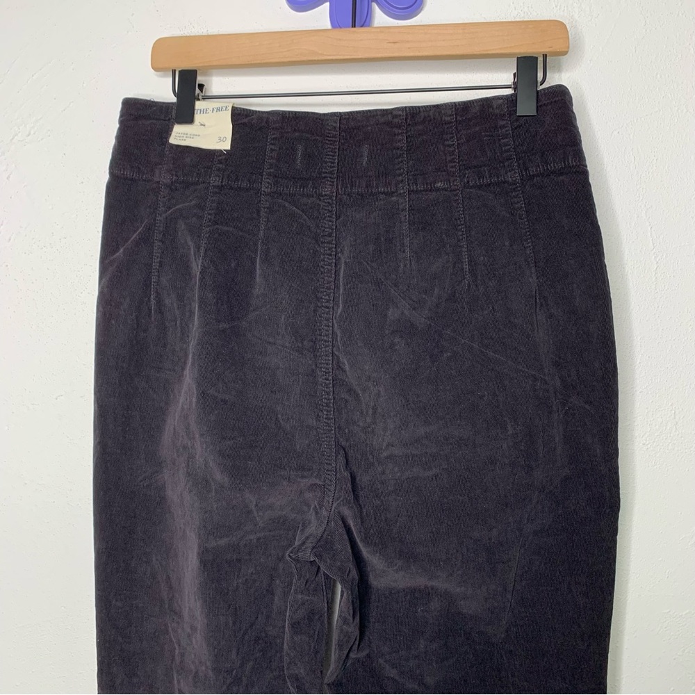 NEW Free People Jayde Corduroy High Rise Flare Black Pants 30 - Picture 6 of 16